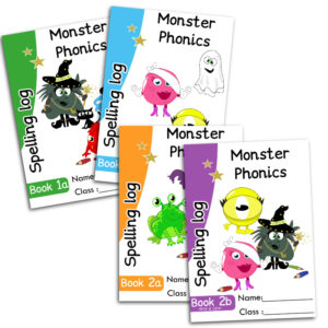 Set of Spelling Log Books 1A, 1B, 2A and 2B